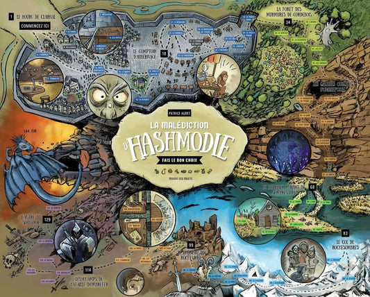 Puzzle illustré – Les terres d’Hashmodie – 520 pièces