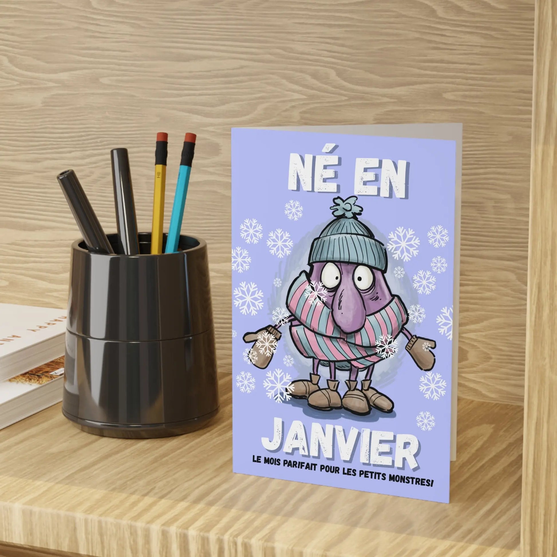 Funny January Birthday Greeting Cards - 1 or 10 Pack