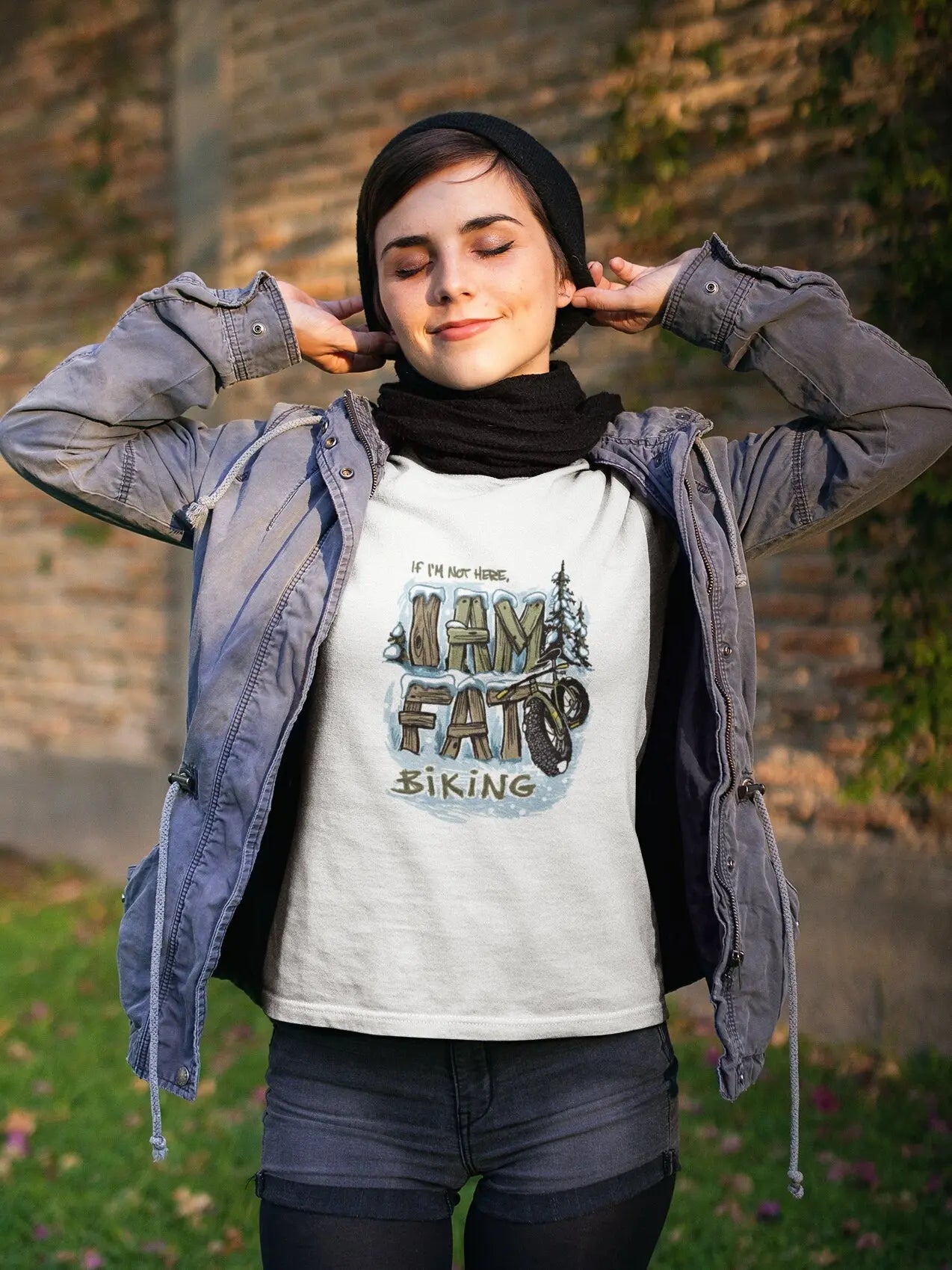 If I'm Not Here I'm Fatbiking - Fatbike t-shirt