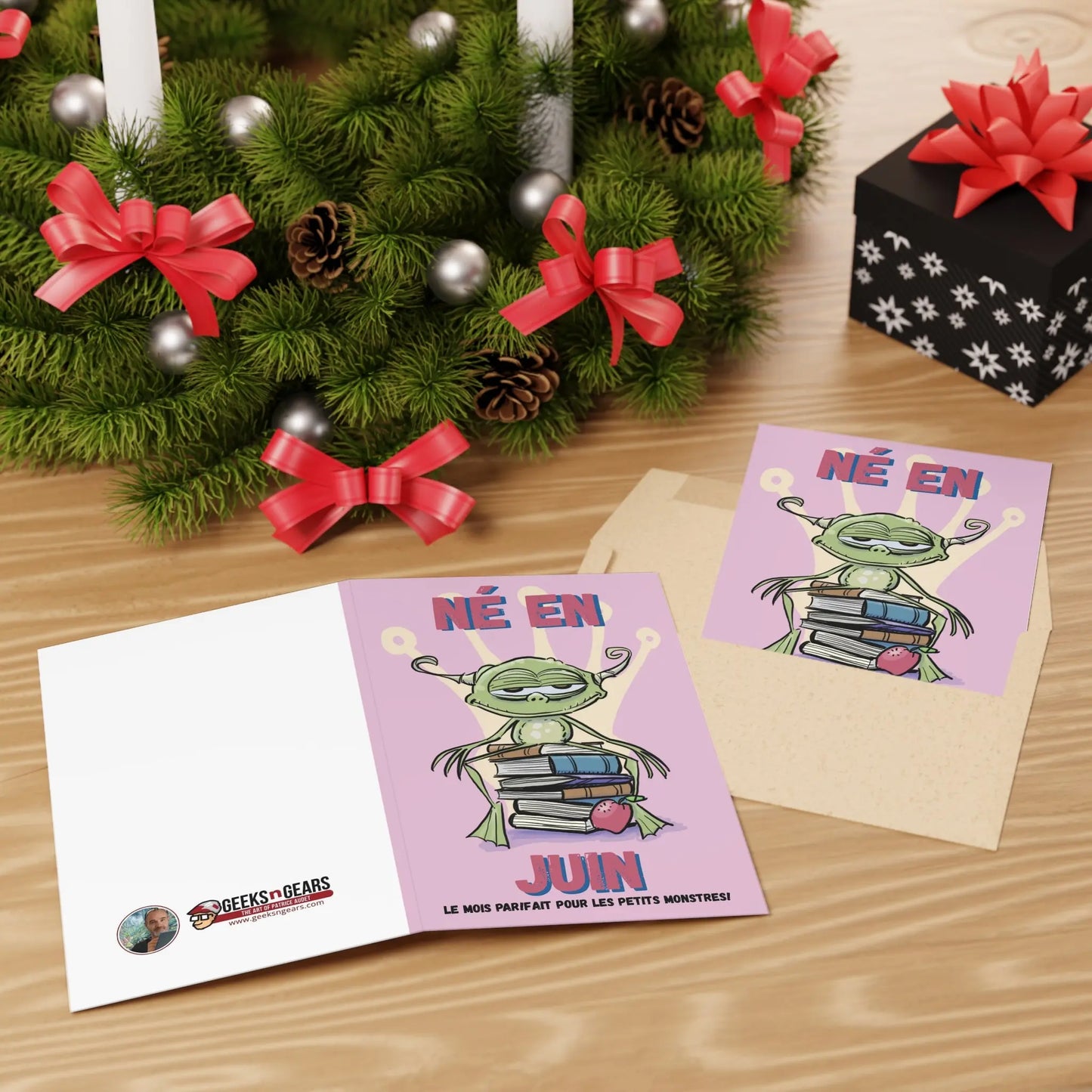 Playful June Birthday Greeting Cards - Fun Art for Kids, Celebration Cards, Notes for Friends, Cute Monster Theme